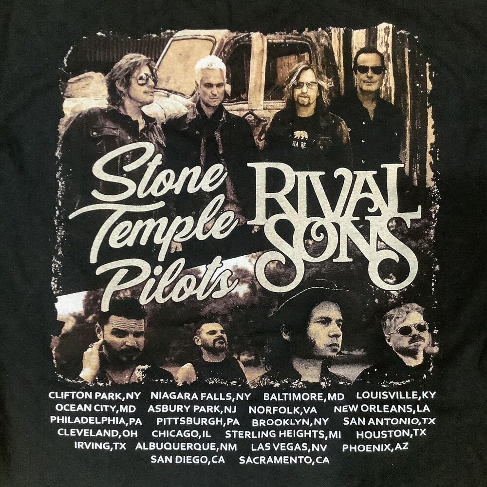 Stone Temple Pilots And Rival sons Band Tee STP Gildan